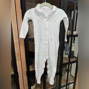 Kissy Kissy premier footies ballet embroidered pima baby girl bows ballerina